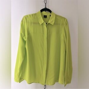 David Lawrence 100% Silk Button Up Blouse
